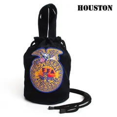 HOUSTON ヒューストン コーデュロイ 刺繍エフェクトバッグ FFA ミリタリーバッグ ショルダーバッグ メンズ レディース