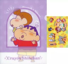 [중고] 클리어 파일 들판 신의 스케 & 해바라기 / A4 클리어 파일 & 스티커 에라베루 문구 [이치 반 쿠지 크레용 신 짱 ~ 오라의 추억으로 이것 쿠슝 ~] D 상