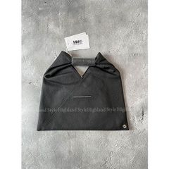 新品未使用 MM6 Maison Margiela ジャパニーズ バッグ ミニ レザー ブラック