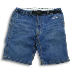 coen c.mountaineering コーエン 春夏 USED加工★ ストレッチ デニム クライミング ショート パンツ ジーンズ Sz.S メンズのサムネイル
