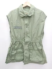 ◇ LOWRYS FARM ローリーズファーム ミリタリー ベスト サイズＦ カーキ系 レディース P  【1406180056612】