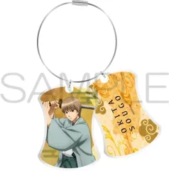 【中古】キーホルダー 沖田総悟(決戦宇宙海賊ver.) 2連ワイヤーリングアクリルキーホルダー 「銀魂」