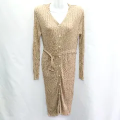 ◇ ◎ NATURAL BEAUTY BASIC 長袖 カーディガン サイズM ブラウン レディース E  【1407020064750】