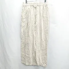 ◇ Θ AMERICAN HOLIC アメリカン ホリック ウエストゴム ワイドパンツ サイズM アイボリー レディース E  【1502030019391】