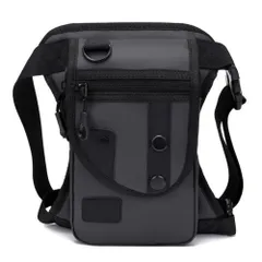 ☆ グレー ☆ レッグバッグ レッグバッグ バイク レッグポーチ ホルスターバッグ ウエストバッグ ボディバッグ ショルダーバッグ ウエストポーチ ヒップバッグ レッグバック ツーリング オートバイ 自転車 サイクリング バイク用バック バイク用バッグ