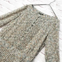 【美品】23区 花柄 レース地 ミドル丈 ワンピース