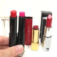 1251227 口紅 4点 まとめ売り ジバンシイ シャネル ゲラン GIVENCHY CHANEL GUERAIN デパコス リップ リップスティック