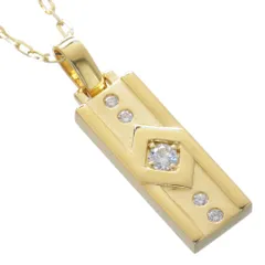 18金 ネックレス メンズ K18 18K ダイヤモンド 男性用 日本製 鑑別書付き 刻印入り