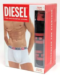 【DIESEL】5枚組ボクサーパンツ Lサイズ：84-89cm ブラック 未開封 OOSUAG-ODDAI-E4356 ディーゼル ブリーフ 5枚入り/mab0107