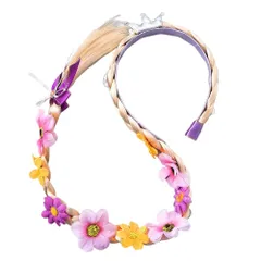 【数量限定】プリンセス おもちゃ 誕生日 子供 小道具 髪飾り プリンセスドレスアップアクセサリー仮装 ウィッグ 金髪 ラプンツェル かわいい キッズ ダンス カチューシャ （紫） YINKE (（紫）)