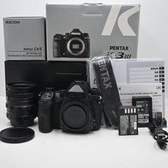 A rare and exceptional item, limited to only 232 sets: Pentax K-3 Mark III Jet Black Edition with a shutter count of 3015.
