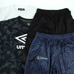 [4点セット] アンブロ sfida 他 ドライシャツ プラシャツ ハーフパンツ 吸収速乾 S ユニセックス サッカー フットサルウェア