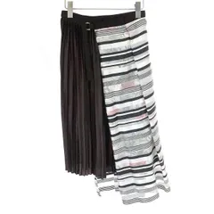 kolor カラー 18SS ボタニカルストライプ切替プリーツスカート  ミックスカラー 1のサムネイル