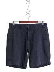 【お得なクーポン配布中!】 ポロ ラルフローレン コットン チノ ショートパンツ メンズ 34 古着 ショーツ 短パン アーミー タイプ ノータック チノパン ミリタリー 紺