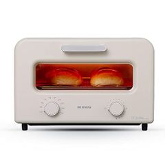 アイリスオーヤマ オーブントースター 4枚焼き 温度調節機能 ミルクベージュ