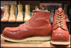 【8.5E 良品 犬タグ復刻 19年】レッドウィング 8875 アイリッシュセッター 赤茶 オロラセット モックトゥ ブーツ redwing HOPESMORE【FF488】