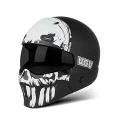 VGVフルフェイスヘルメット ジェットヘルメット VGVフルフェイスヘルメット ジェットヘルメット顎取り外し可