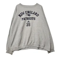 【中古品】adidas アディダス USA製  NEW ENGLAND PATRIOTS ニューイングランド ペイトリオッツ SWEATSHIRT スウェットシャツ トップス トレーナー 長袖　 【146-250814-ya-09-izu】