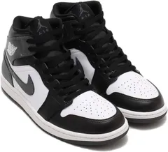 [ナイキ] エア ジョーダン 1 ミッド AIR JORDAN 1 MID ブラック/グレー/ホワイト DQ8426-001 28.5cm [28.5 cm]