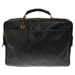 CHANEL (シャネル) ビコローレ 2WAYブリーフケース ビジネスバッグ ブラック ゴールド金具 シリアルカード有りのサムネイル
