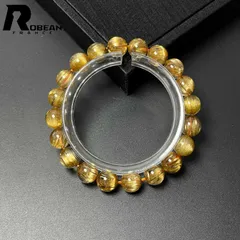 【限定一点】 夢色 EU製 ★ROBEAN・極!極満針ルチルクォーツ★ ブレスレット パワーストーン 天然石 金運 お守り プレゼント1 ギフト 9.3-9.7mm D0625668