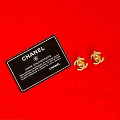 極 美品 コメあり 97P CHANEL シャネル ヴィンテージ ココマーク モチーフ イヤリング イヤーカフ アクセサリー 小物 ゴールド 81194