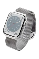 エレコム Apple Watch アップルウォッチ バンド ステンレス 編み込み マグネットバックル 工具無し 41mm 40mm 38mm 【 Series 8 7 SE2 SE 6 5 4 3 2 1 対応】 シルバー AWW41BDSSMSV