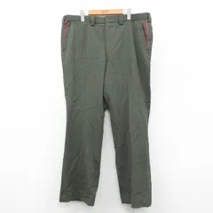 W39/古着 エルエルビーン LLBEAN スラックス パンツ メンズ 80s 大きいサイズ タロン 濃緑 グリーン 25oct03 中古 ボトムス ロングのサムネイル