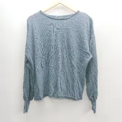 ◇ ⊇ Shelly island シェリーアイランド シアー 長袖 ルーズニット サイズ表記なし グレー レディース E  【1501230000116】のサムネイル
