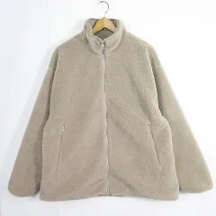 お値下げ‼️新品未使用Spick&Span バックロゴボアブルゾン36 ナチュラル 追加》バックロゴボアブルゾン（ブルゾン）｜Spick & Span