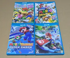 マリオパーティ10 スーパーマリオ 3Dワールド マリオテニス ウルトラスマッシュ マリオカート8 WiiU 4点セット