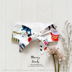 ⭐️5点限定⭐️ 暑い日もごきげんにゃ♪  可愛い ねこ柄 ホワイト 北欧 夏 保冷剤 冬 カイロ ネッククーラー 綿 スカーフ