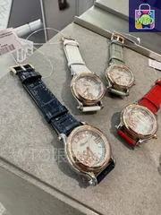【今日特価】Chopard ショパール快楽五? 貝殻面 30mm クォーツ アパーチャーダイヤベゼル可