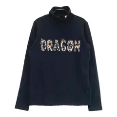 サイズ：2 DANCE WITH DRAGON ダンスウィズドラゴン  裏起毛 ハイネック 長袖Tシャツ チビドラ  ブラック系 [240101485221] ゴルフウェア レディース ストスト サイズ：2 DANCE WITH DRAGON ダンスウィズドラゴン 裏起毛