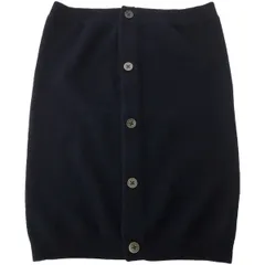INSCRIRE アンスクリア 23AW Knit Belt カシミヤニットベルト I23AW-IBC037 ネイビー Fのサムネイル