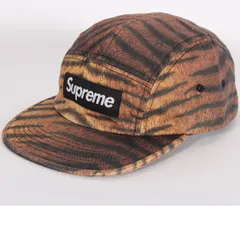 Supreme シュプリーム ウォッシュド チノ ツイル キャンプ キャップ フリーサイズ Washed Chino Twill Camp Cap タイガー ボックスロゴ エンボスロゴ レザーストラップ ベースボール 帽子 ハット メンズ ユニセックス