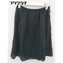 ◇ ◎ a.v.v アー ヴェ ヴェ タグ付 総柄 膝丈 ギャザー スカート サイズS ブラック レディース  【中古】 【1109090016775】のサムネイル