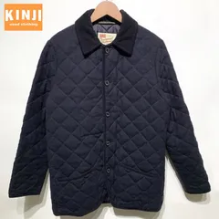Traditional Weatherwear　キルティングジャケット　中綿ジャケット　アウター　ウール　無地　襟コーデュロイ　ヘリンボーン　古着