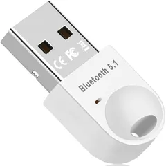 【新品・即日発送】GUROYI Bluetooth 5.1 USBアダプタ Bluetooth5.1技術 超小型 ブルートゥース子機 PC用/ナノサイズ/Ver5.1/ Bluetoothアダプタ 最大通信距離20m 低遅延 無線 apt-X EDR/LE対応