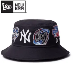 新品 NEWERA ニューエラ 正規品 バケットハット バケハ 帽子 ハット ニューヨーク ヤンキース NY ロゴ ワッペン パッチ 刺繍 ユニセックス メンズ レディース 紺 ネイビー 14388517