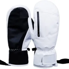 MORGEN SKY スノーボード グローブ メンズ 男女兼用 手袋 厚手 防寒 保温 撥水加工 滑り止め アウトドア スノー スキー スノボ 登山 雪遊び バイク ST1009 (2022年NEW-白, L)