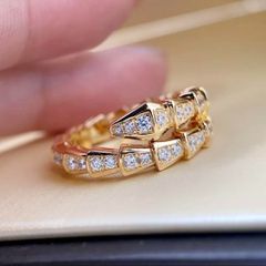 K18 指輪 ゴールド結婚 リング ペアリング 金開運 幸運 蛇 ユニセックス