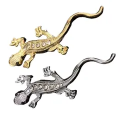 新品未使用 送料無料 車 ステッカー トカゲ ラインストーン おしゃれ かわいい アウトドア 傷隠し 犬 赤ちゃん かっこいい おもしろ 子供 キッズ 3D ステッカー 立体 車 エンブレム ゲッコー ヤモリ シルバー シール ドレスアップ 車用 ロゴ バイク