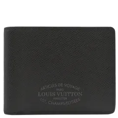 ルイヴィトン LOUIS VUITTON 二つ折り財布 ポルトフォイユ ミュルティプル タイガ アルドワーズ 黒 札入れ M30380 RA3109  【箱】【中古】 - メルカリ