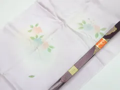 【一輝堂】【着物】和装小物　帯締め帯揚げセット　暈し　花文　高麗　金糸　手組　25w03-4402