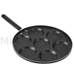 【新品・未使用】 目玉焼きフライパン 7穴卵 大判焼き器 アルミニウム素材 分割 仕切り お手入れ簡単 焦げ付き防止 業務用 家庭用