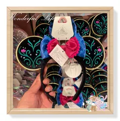【即納在庫】ディズニープリンセス   上海ディズニー公式グッズ   Wonderful Life shop 海外限定   上海ディズニーランド   アナと雪の女王　刺繍カチューシャ