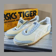 アシックス　リンバーアップ デッドストック　ビンテージ　オリジナル　レア 8h asics,80s,MADE IN JAPAN,Tiger,WHITE RED,vintage ,27cm,USED