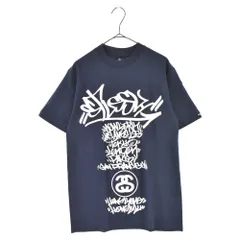 “STUSSY × CHOKE” old stussy プリントTシャツ 紺タグ