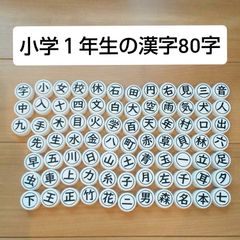 小学１年生の漢字８０字キャップ